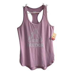 Reebok Legend Singlet Mint Mauv Racerback Workout Tank Top NWT